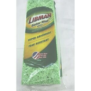 Libman GATOR MOP HEAD REFILL Tear Resistant Super Absorbent #03021